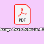 How to Change Text Color in PDF in Windows?