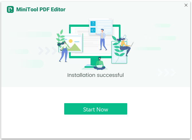 click Start Now on MiniTool PDF Editor