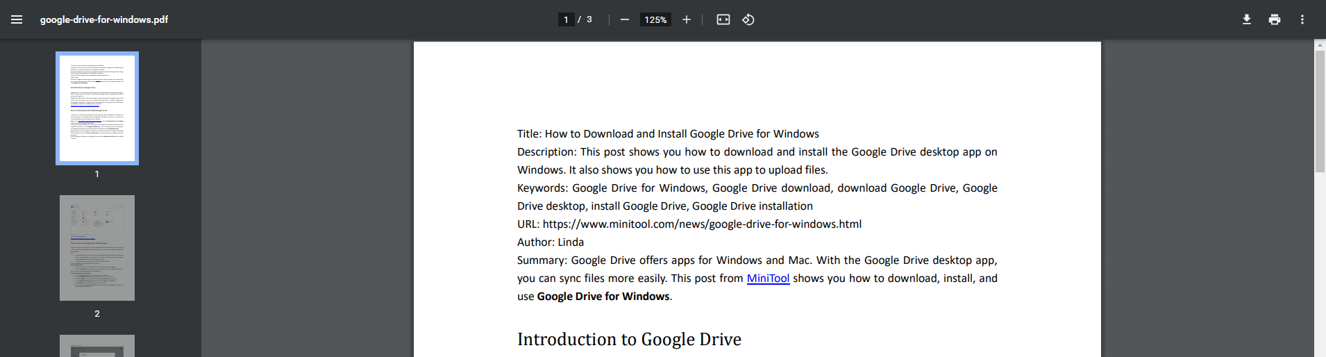 view PDF using Google Chrome