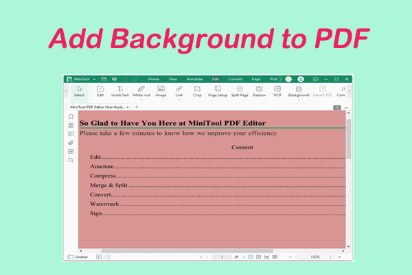 How to Add Background to PDF? Get the Answer from This Guide