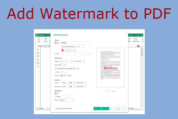 2 Ways to Add a Custom Watermark to a PDF