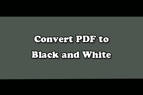 An Ultimate Guide to Convert PDF to Black and White