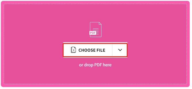 click Choose Files on smallpdf