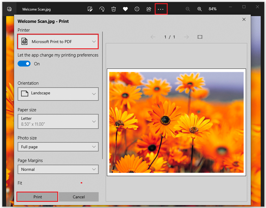 convert images to PDF in Photos