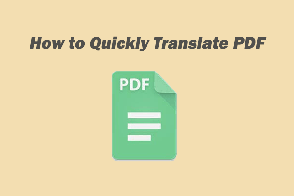 How to Quickly Translate PDF into Another Language on Windows