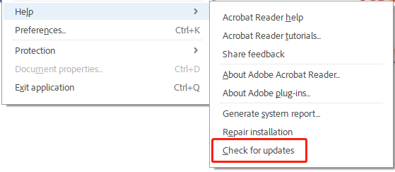 update Adobe Acrobat Reader