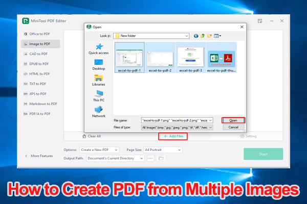 How to Create PDF from Multiple Images on Windows 10/11