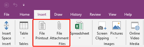 click on File Attachment Files