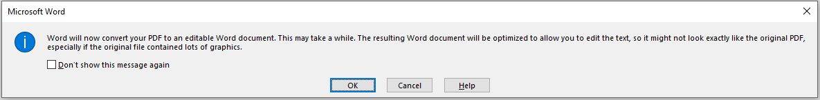 Word open PDF