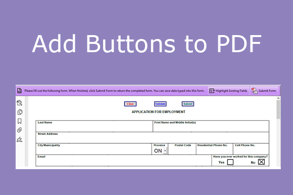 How to Add Various Action Buttons to a PDF