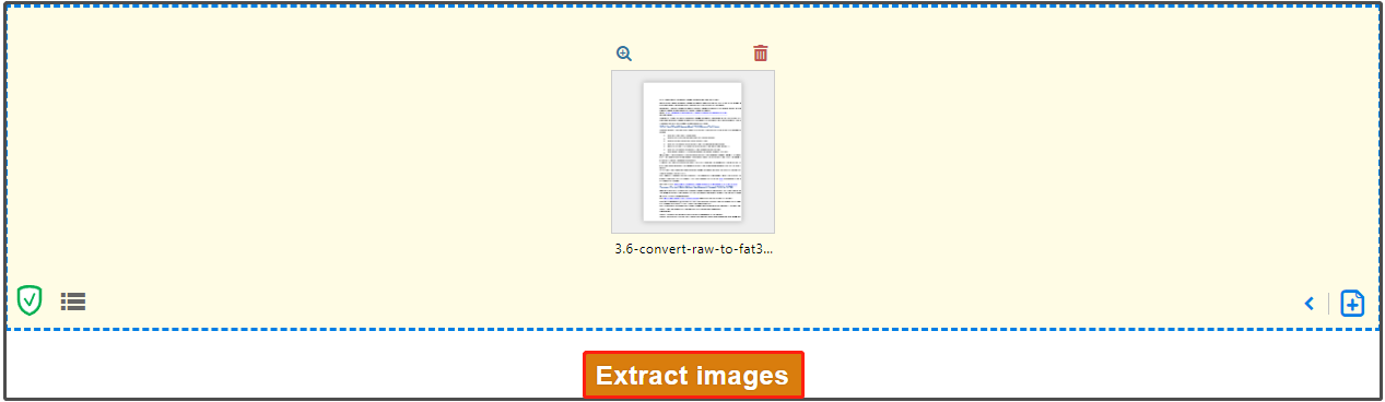 click Extract images