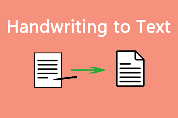 How To Convert Handwriting To Text With MiniTool PDF Editor 