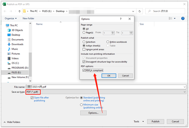 configure settings and save the changes