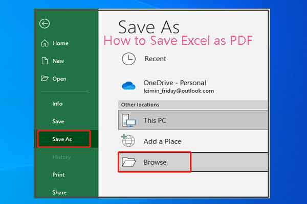 How to Save Excel as PDF? There Are 3 Methods for You