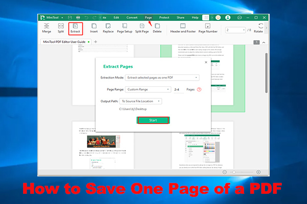 How to Save One Page of a PDF Freely & Quickly? [Full Guide]