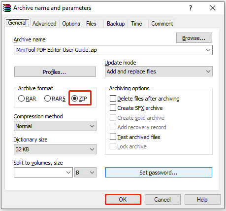 how to change zip file to pdf online