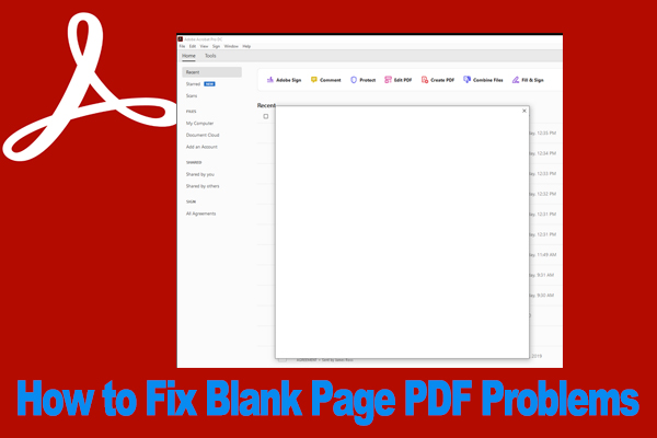 How to Fix Blank Page PDF Problems? Try the 7 Ways