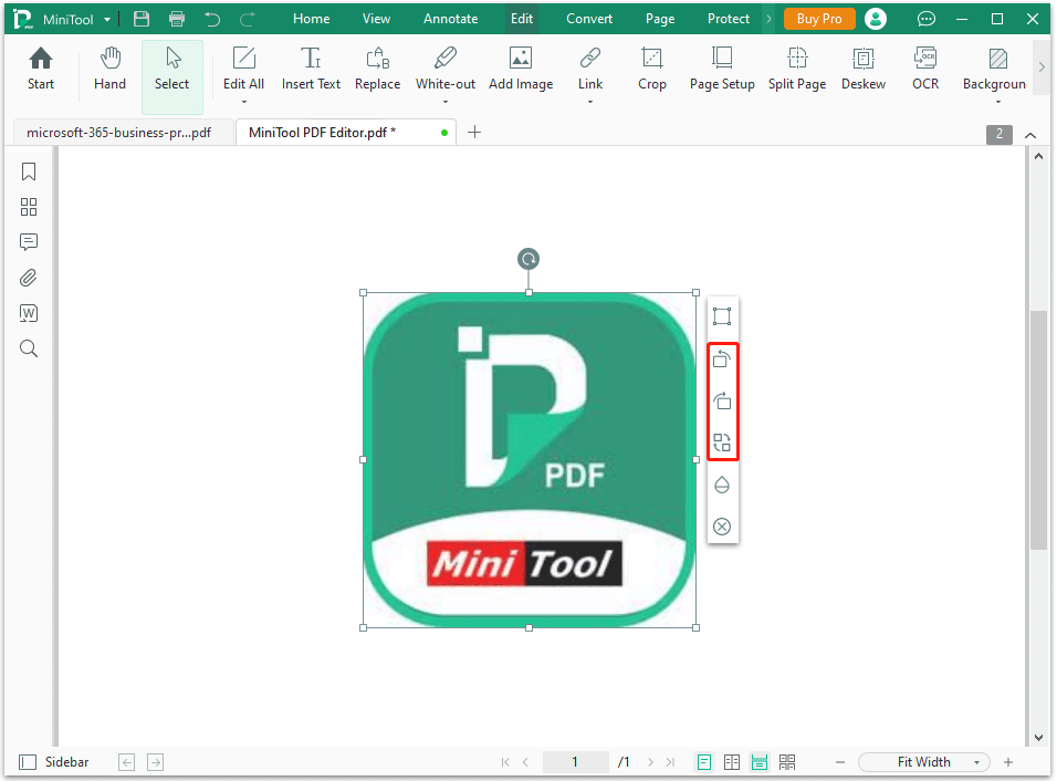 rotate and replace images in PDF