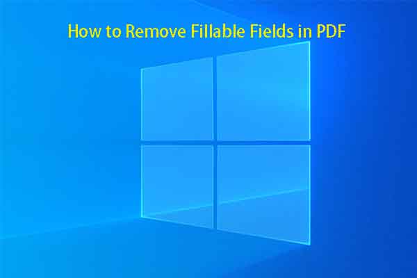 How to Remove Fillable Fields in PDF? 2 Easy Methods