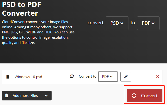 Online psd deals to pdf