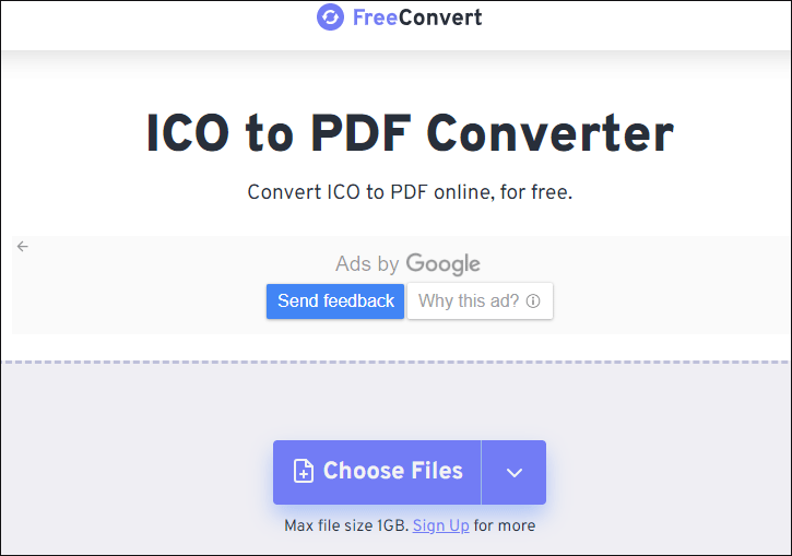 convert PDF to ICO with FreeConvert