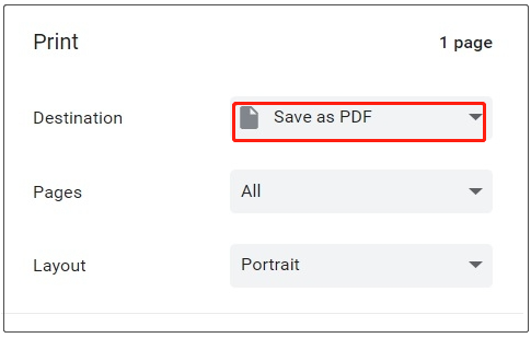 select save as pdf in outlook