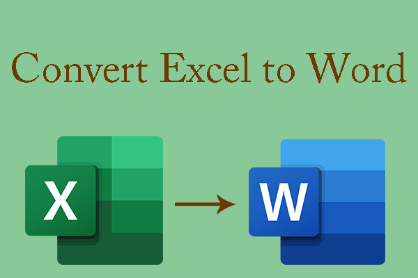 How Can I Convert or Insert Excel to Word?
