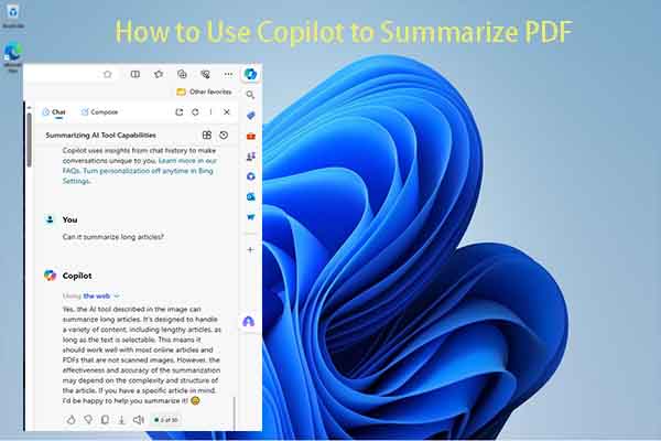 How to Use Copilot to Summarize PDF in Microsoft Edge or Win11