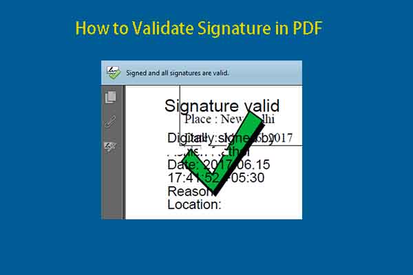 How to Validate Signature in PDF? Detailed Steps Are Here