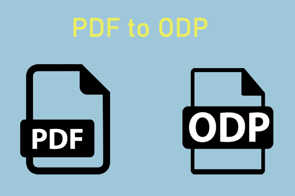 How to Convert PDF to ODP in a Quick Way
