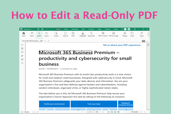 How to Edit a Read-Only PDF File? Here’s a Full Guide