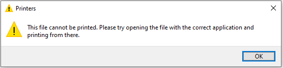 this file cannot be printed