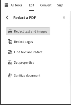 redact a PDF