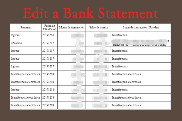 How to Edit a Bank Statement – A Step-by-Step Guide