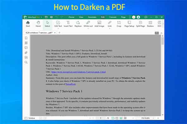 How to Darken a (Scanned) PDF? 3 Simple Ways for You