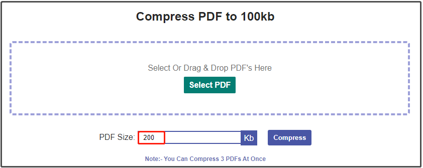 compress the PDF