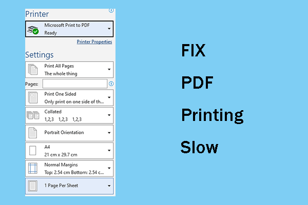 How to Speed Up Printing PDF Files? Here Are 4 Ways