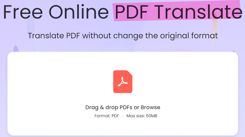 Sider PDF translator