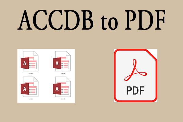 [A Step-by-Step Guide] How to Convert ACCDB to PDF