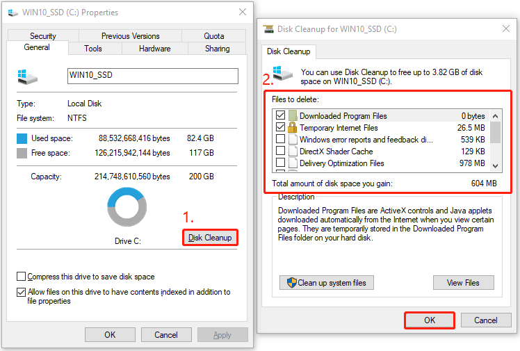 run Disk Cleanup