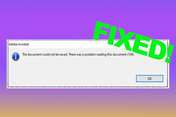 How to Fix Adobe There Was a Problem Reading This Document 109