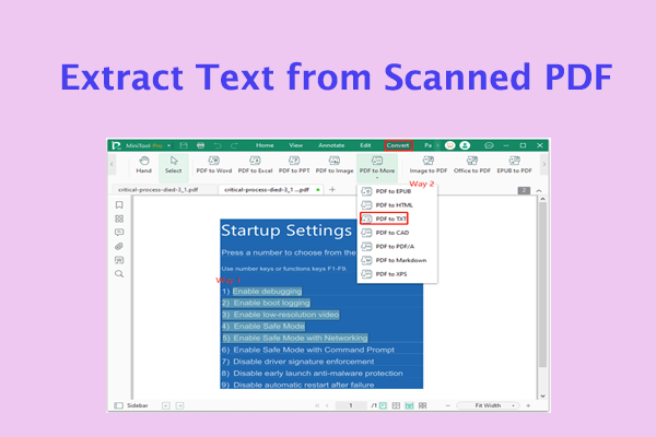 [Full Guide] How to Extract Text from Scanned PDF on Windows?