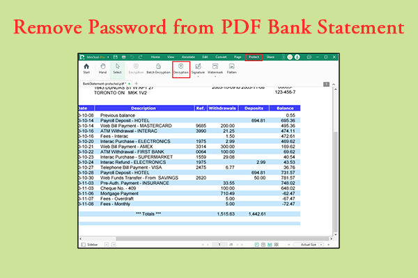 How to Remove Password from PDF Bank Statement [4 Ways]