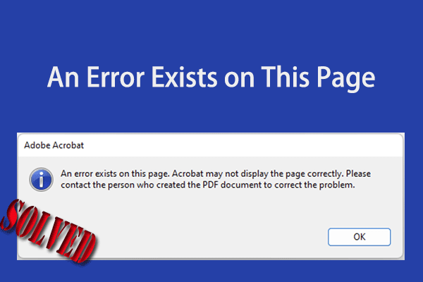 An Error Exists on This Page: Try These Methods to Fix It