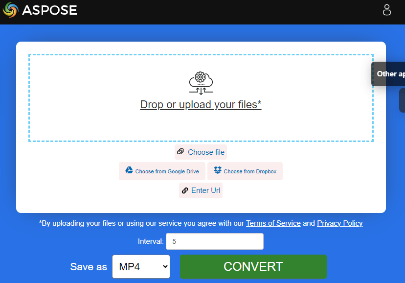 convert PDF to MP4 with Aspose