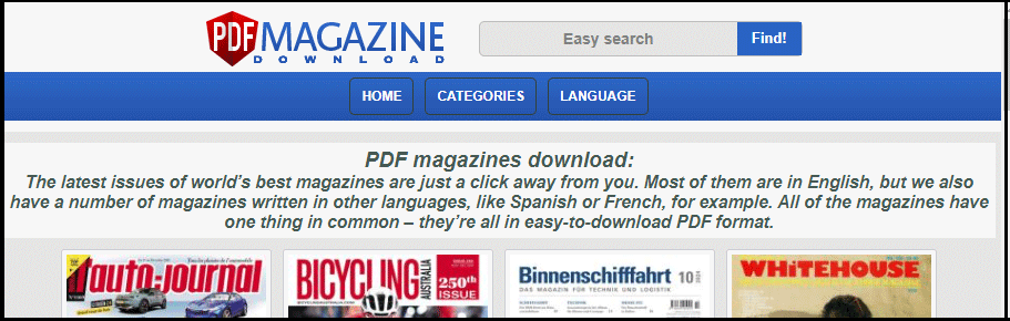 the pdf-magazines-download.com interface