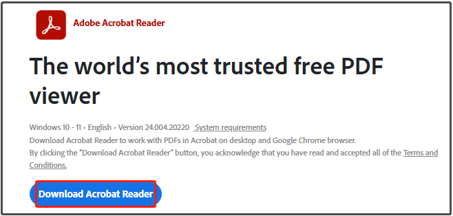 download Acrobat Reader