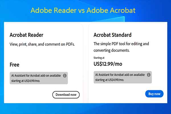 Adobe Reader vs Adobe Acrobat | Make a Wise Choice