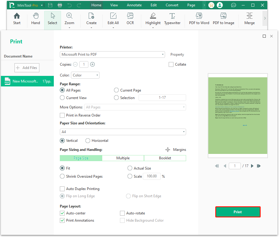 install Microsoft Print to PDF via CMD