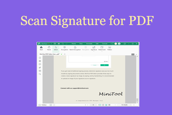 Scan Signature for PDF: Sign PDF with Handwritten Names